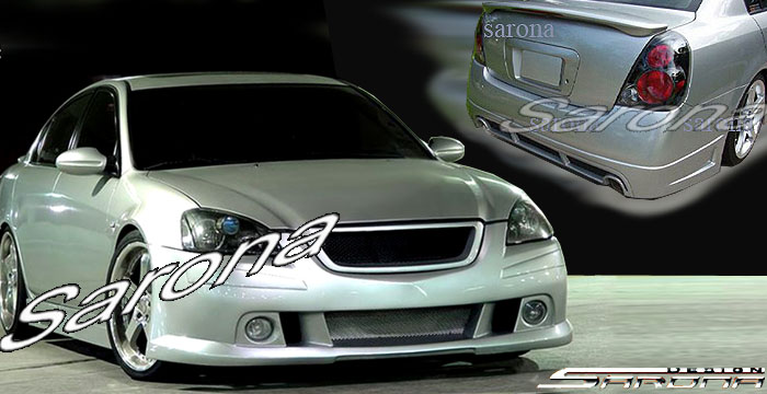 Custom Nissan Altima  Sedan Body Kit (2002 - 2004) - $1390.00 (Manufacturer Sarona, Part #NS-037-KT)